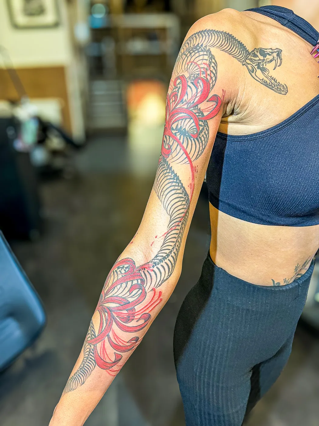 Japanese — snake higanbana